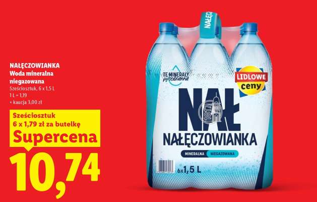 NAŁĘCZOWIANKA Woda mineralna niegazowana**