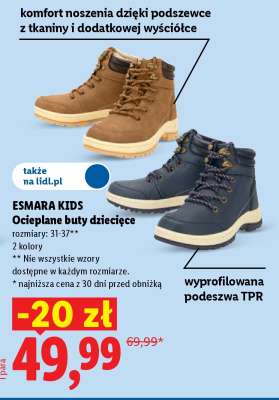 ESMARA KIDS Ocieplane buty dziecięce