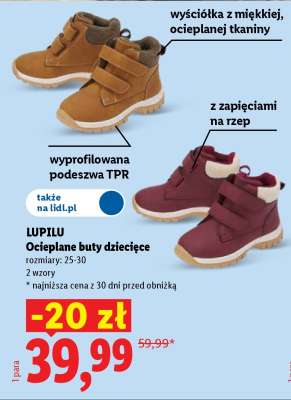 LUPILU Ocieplane buty dziecięce