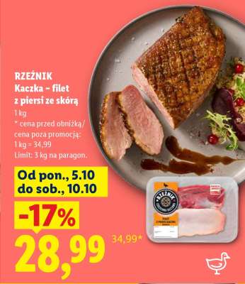 Rzeźnik Kaczka – filet z piersi ze skórą