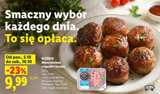 RZEŹNIK Mięso mielone z łopatki i boczku