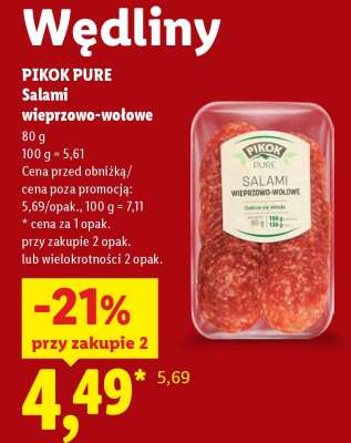 PIKOK PURE Salami wieprzowo-wołowe