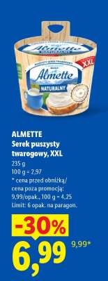 ALMETTE Serek puszysty twarogowy, XXL