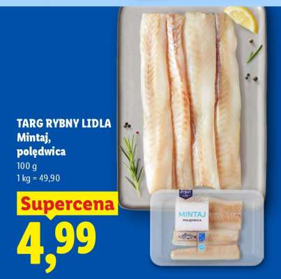 TARG RYBNY LIDLA Mintaj, polędwica
