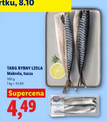 Targ Rybny Lidla Makrela, tusza