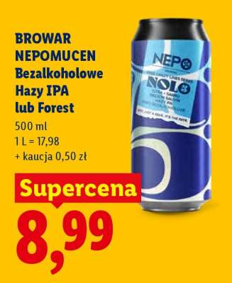 BROWAR NEPOMUCEN Bezalkoholowe Hazy IPA lub Forest