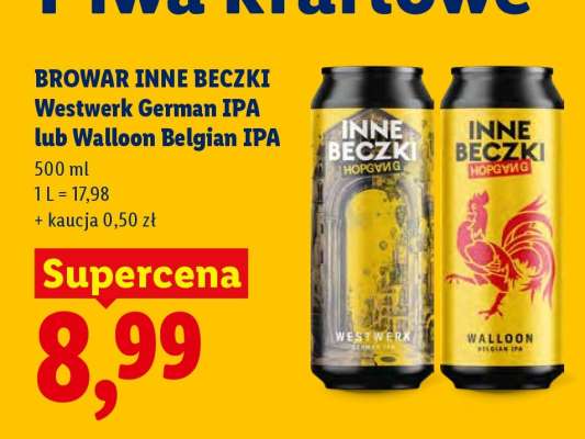 BROWAR INNE BECZKI Westwerk German IPA lub Walloon Belgian IPA