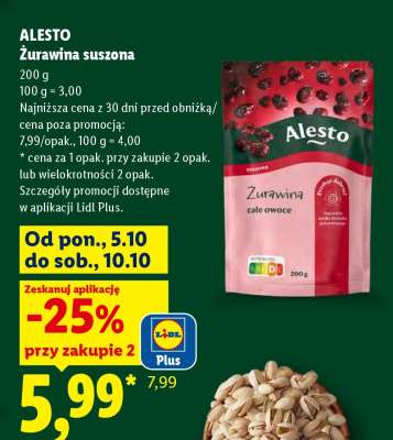 ALESTO Żurawina suszona
