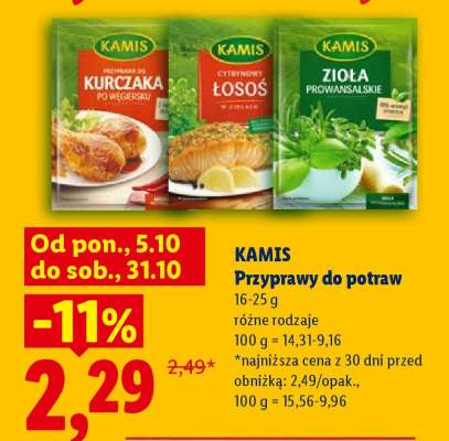 KAMIS Przyprawy do potraw