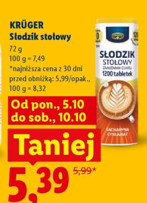 KRÜGER Słodzik stołowy