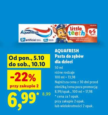 AQUAFRESH Pasta do zębów dla dzieci