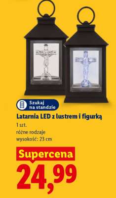 Latarnia LED z lustrem i figurką