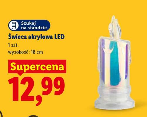 Świeca akrylowa LED