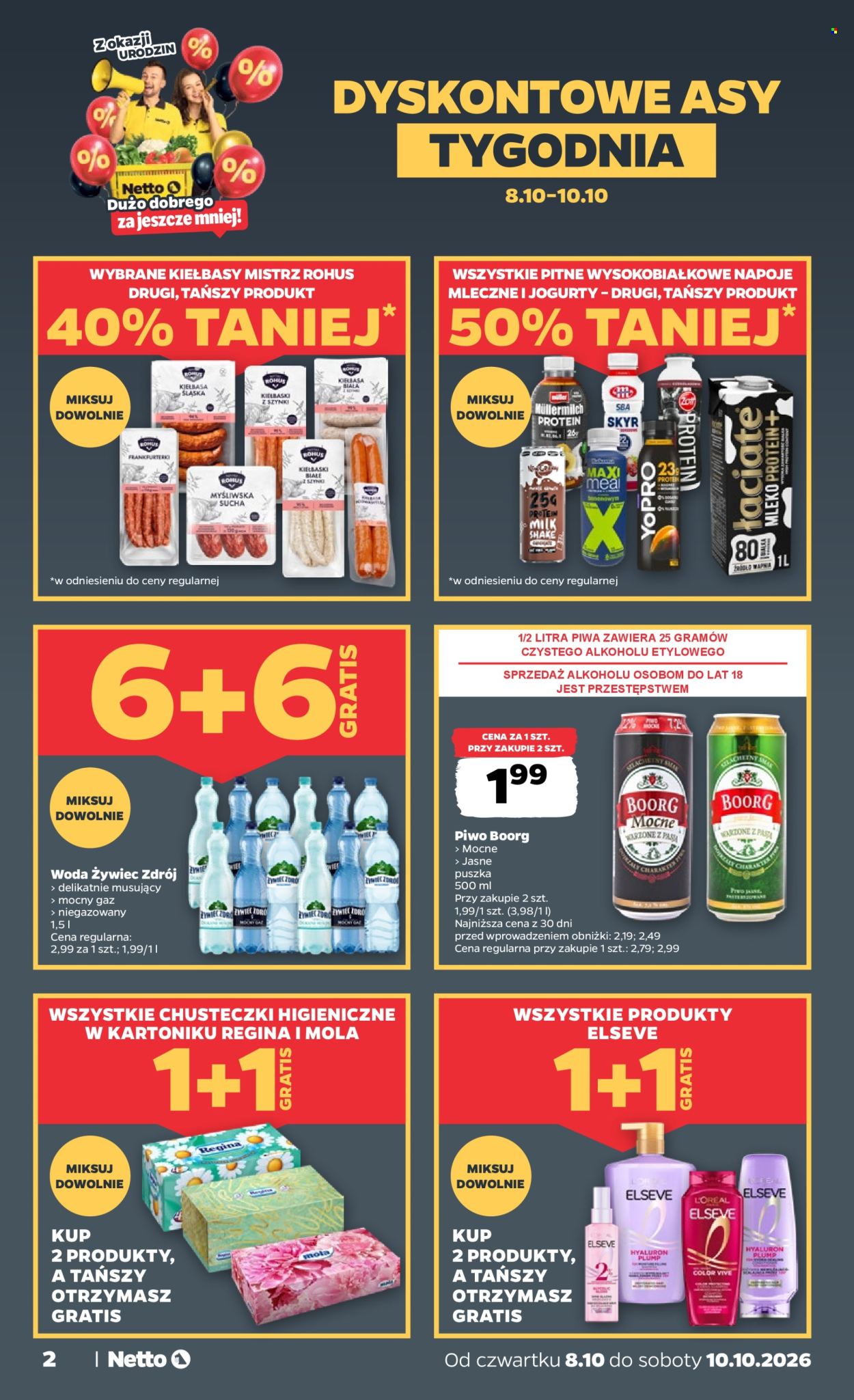 Leták Netto - 8.10.2026 - 10.10.2026. Strana 2