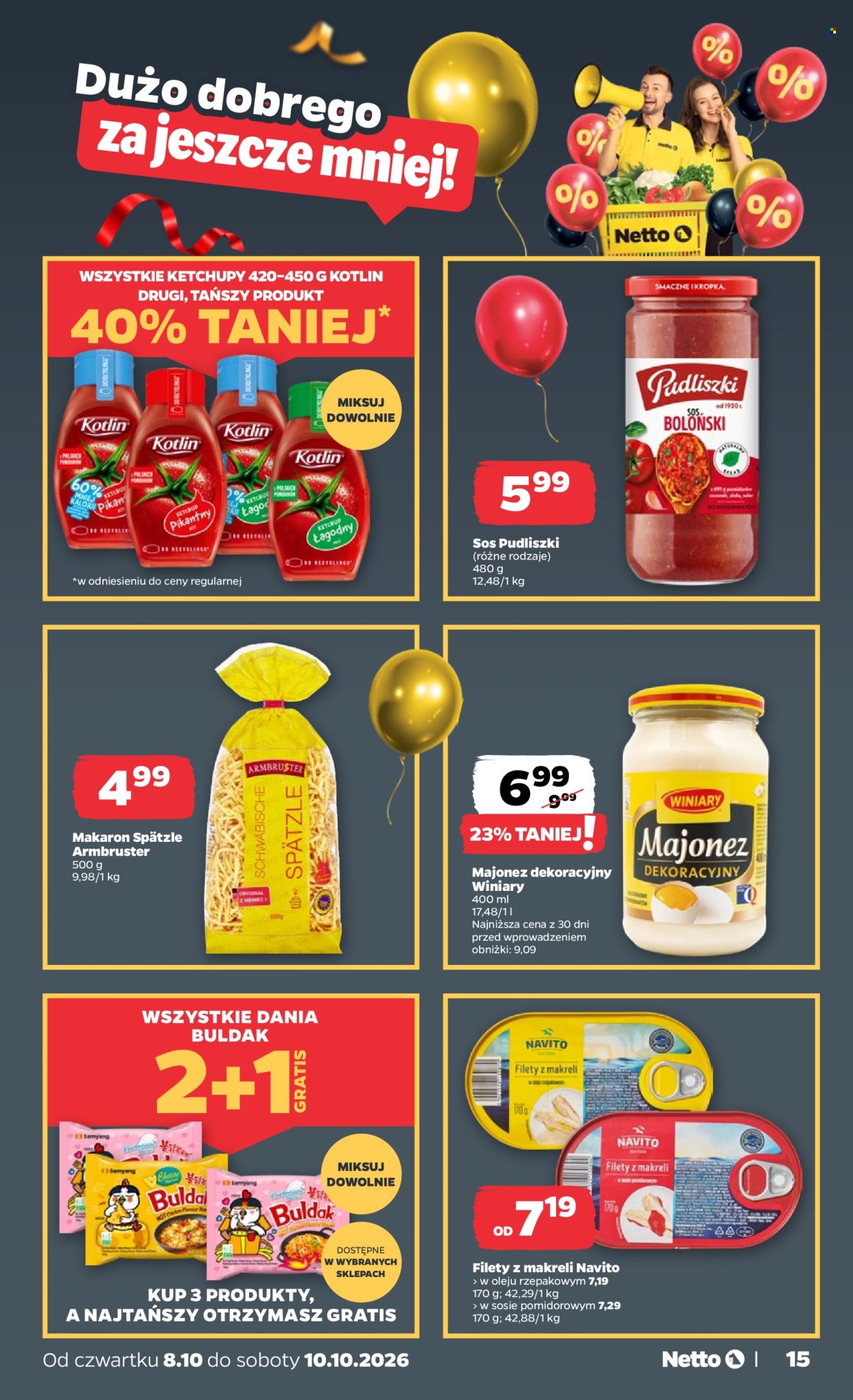 Leták Netto - 8.10.2026 - 10.10.2026. Strana 15