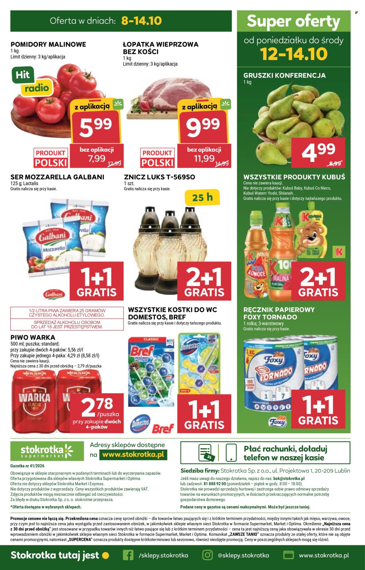 Leták Stokrotka Supermarket - 8.10.2026 - 14.10.2026. Strana 50