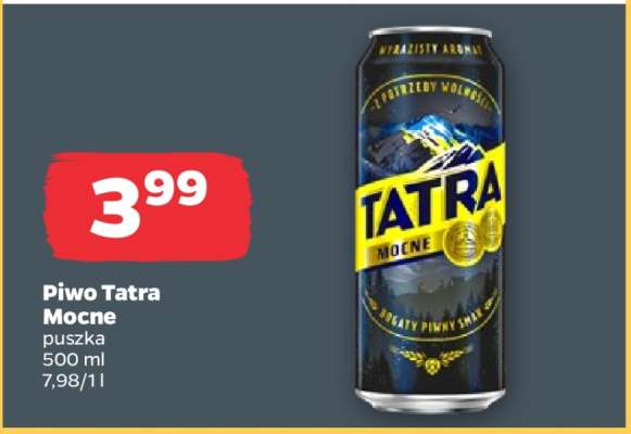 Piwo Tatra Mocne