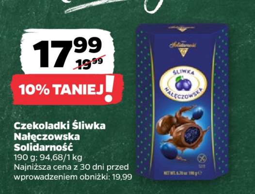 Czekoladki Śliwka Nałęczowska Solidarność