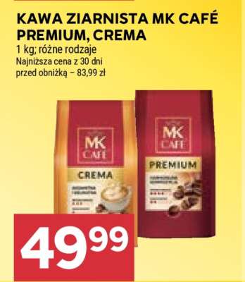 Kawa Ziarnista MK Café Premium, Crema