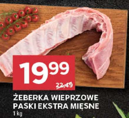 Żeberka wieprzowe paski ekstra mięsne