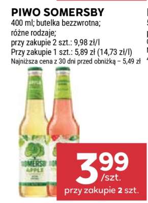 Piwo SOMERSBY