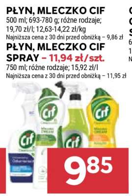 Płyn, Mleczko CIF