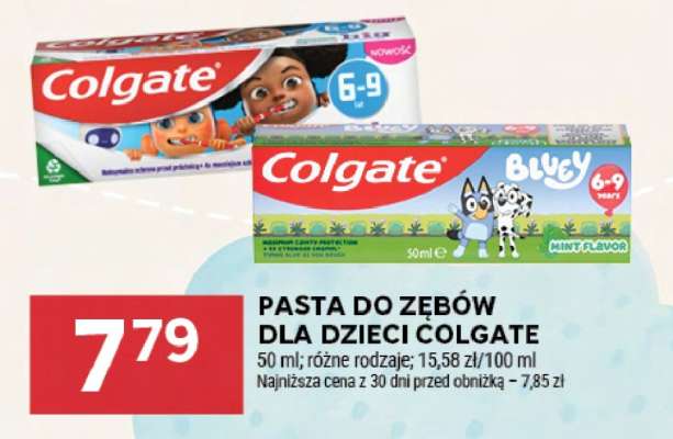 Pasta do zębów dla dzieci Colgate