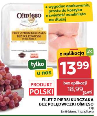 FILET Z PIERSI KURCZAKA BEZ POŁĘDWICZKI O!MIĘSO