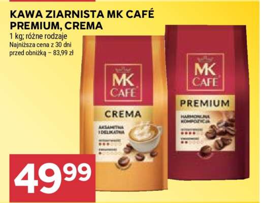 Kawa Ziarnista MK Café Premium, Crema