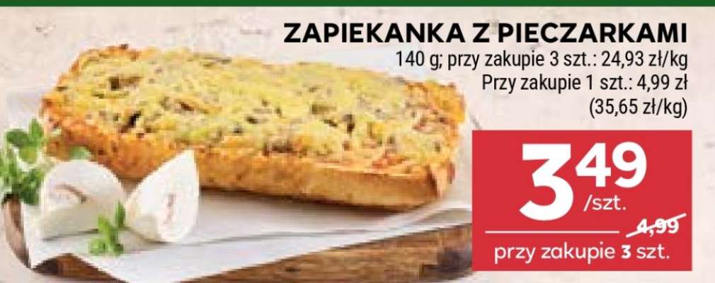 Zapiekanka z pieczarkami