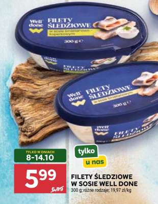 FILETY ŚLEDZIOWE W SOSIE WELL DONE