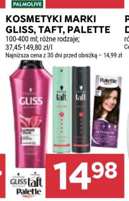 Kosmetyki marki Gliss, Taft, Palette
