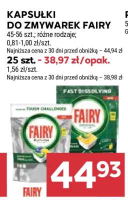 Kapsułki do zmywarek Fairy**