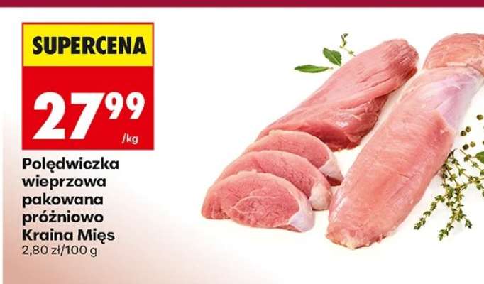 Polędwiczka wieprzowa pakowana próżniowo Kraina Mięs