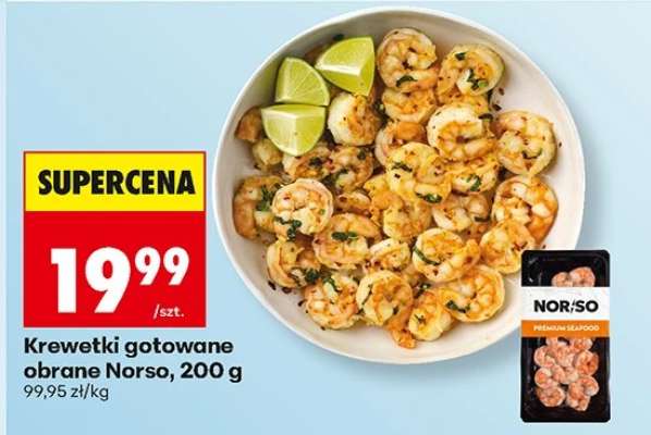 Krewetki gotowane obrane Norso, 200 g