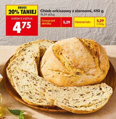 Chleb orkiszowy z ziarnami, 410 g