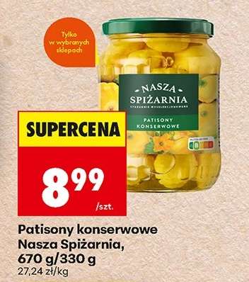 Patisony konserwowe Nasza Spiżarnia, 670 g/330 g