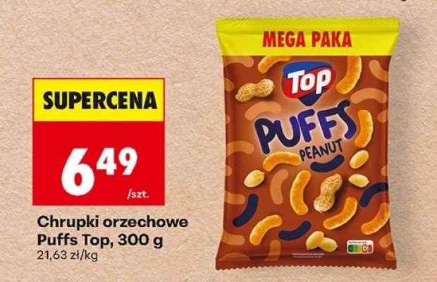Chrupki orzechowe Puffs Top, 300 g