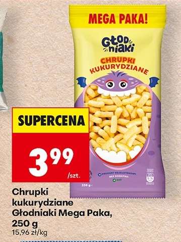 Chrupki kukurydziane Głodniaki Mega Paka, 250 g