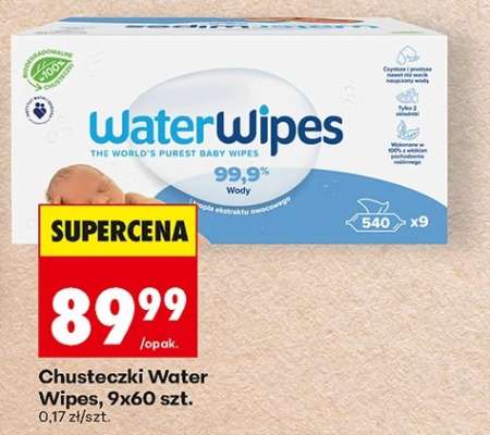 Chusteczki water wipes, 9x60 szt.