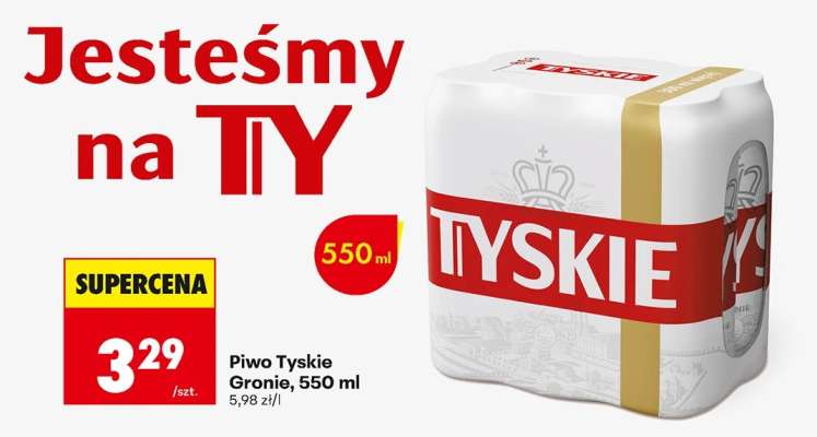 Piwo Tyskie Gronie, 550 ml