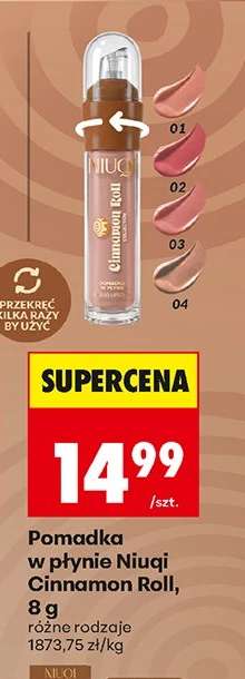 Pomadka w płynie Niuqi Cinnamon Roll