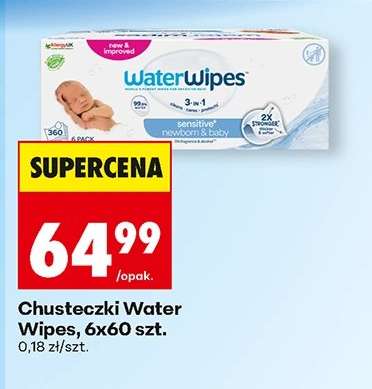 Chusteczki Water Wipes, 6x60 szt.