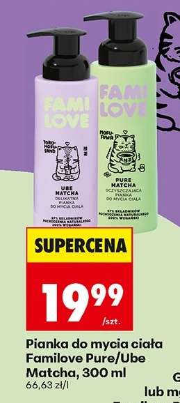 Pianka do mycia ciała Familove Pure/Ube Matcha, 300 ml
