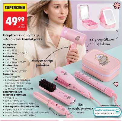 Urządzenia do stylizacji włosów lub kosmetyczka