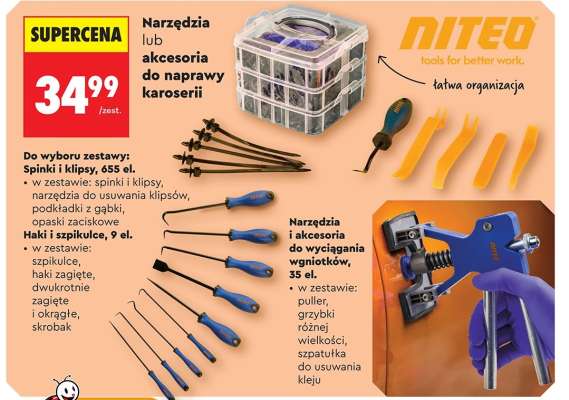 Narzędzia lub akcesoria do naprawy karoserii