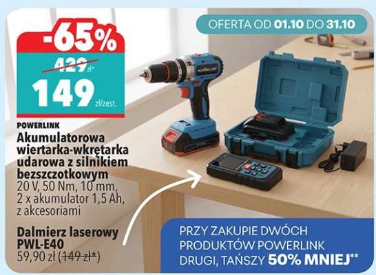 Akumulatorowa wiertarka-wkrętarka udarowa z silnikiem bezszczotkowym
