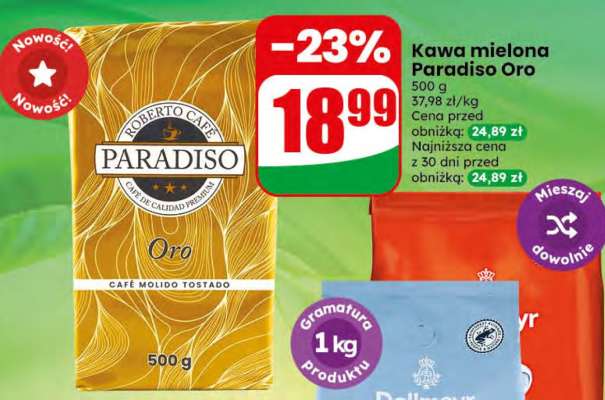 Kawa mielona Paradiso Oro