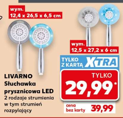LIVARNO Słuchawka prysznicowa LED