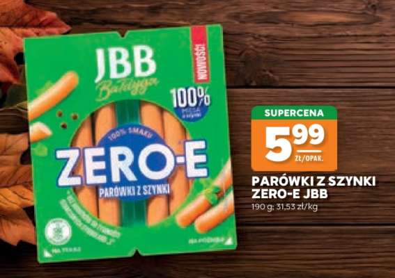 PARÓWKI Z SZYNKI ZERO-E JBB